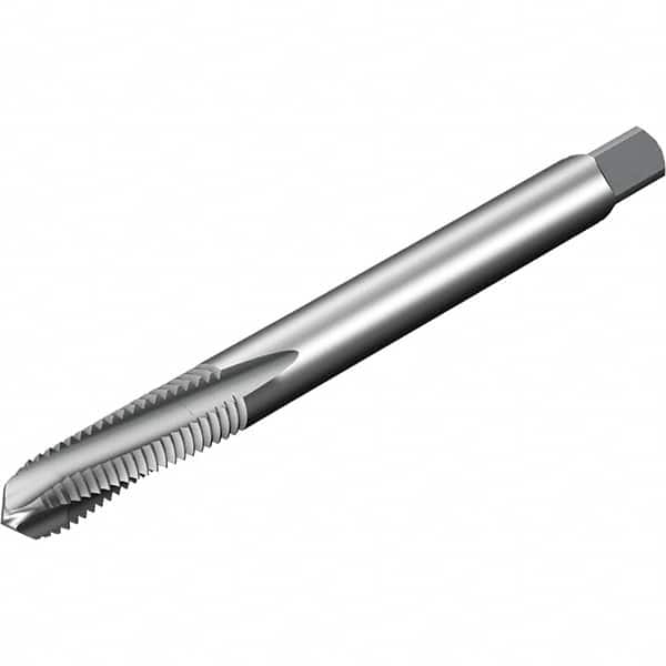 Sandvik Coromant - 3 Flute 6HX Spiral Flute Tap - Powdered Metal High Speed Steel, Uncoated - Exact Tooling