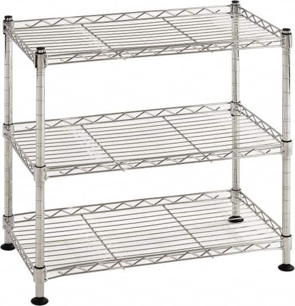 Sandusky Lee - 3 Shelf Wire Shelving Unit - 18" Wide x 10" Deep x 18" High, - Exact Tooling