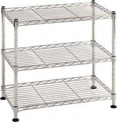 Sandusky Lee - 3 Shelf Wire Shelving Unit - 18" Wide x 10" Deep x 18" High, - Exact Tooling