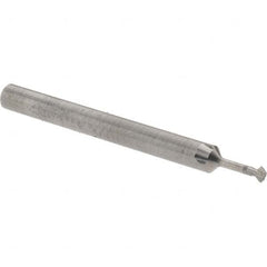 Accupro - 5/64° 5/64" Cut Diam, 0.039" Cut Width, 1/8" Shank, Solid Carbide Double-Angle Cutter - Exact Tooling