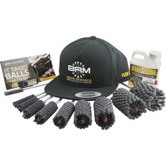 Brush Research Mfg. - 10mm Bore Diam, 180 Grit, Silicon Carbide Flexible Hone - Medium, 7" OAL - Exact Tooling