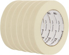 UNIVERSAL - 18mm Wide x 54.8 m Long Beige Crepe Paper Masking Tape - Series 6697, 5 mil Thick, 19 In/Lb Tensile Strength - Exact Tooling