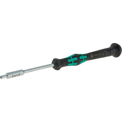 Wera - 1.8mm Solid Shaft Precision Nutdriver - Cushion Grip Handle, 6-1/4" OAL - Exact Tooling