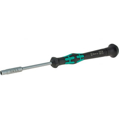Wera - 3.5mm Solid Shaft Precision Nutdriver - Cushion Grip Handle, 6-1/4" OAL - Exact Tooling