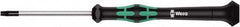 Wera - 6 Torx Driver - 40mm Blade Length, 137mm OAL, Ergonomic Handle - Exact Tooling