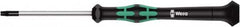 Wera - 10 Torx Driver - 60mm Blade Length, 157mm OAL, Ergonomic Handle - Exact Tooling