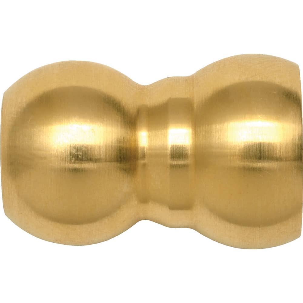 Loc-Line - Coolant Hose Adapters, Connectors & Sockets; Type: Adapter ; Hose Inside Diameter (Inch): 1/4 ; Thread Type: NonThreaded ; Connection Type: 12mm Ball Spherical (Fish Eye) ; Body Material: Brass ; Maximum Flow Rate (GPM): 4.17 - Exact Tooling