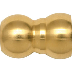 Loc-Line - Coolant Hose Adapters, Connectors & Sockets; Type: Adapter ; Hose Inside Diameter (Inch): 1/4 ; Thread Type: NonThreaded ; Connection Type: 12mm Ball Spherical (Fish Eye) ; Body Material: Brass ; Maximum Flow Rate (GPM): 4.17 - Exact Tooling
