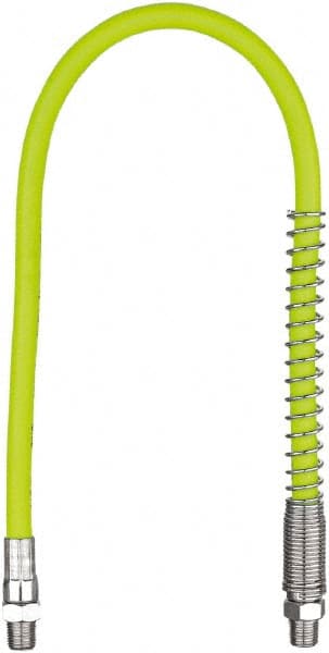 Legacy - 1-1/2' Long, 10,000 psi Operating Pressure, Rubber Grease Gun Hose - 1/8 NPT, 10,000 psi Burst Pressure - Exact Tooling