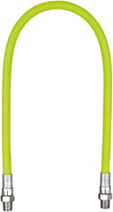 Legacy - 1-1/2' Long, 10,000 psi Operating Pressure, Rubber Grease Gun Hose - 1/8 NPT, 10,000 psi Burst Pressure - Exact Tooling