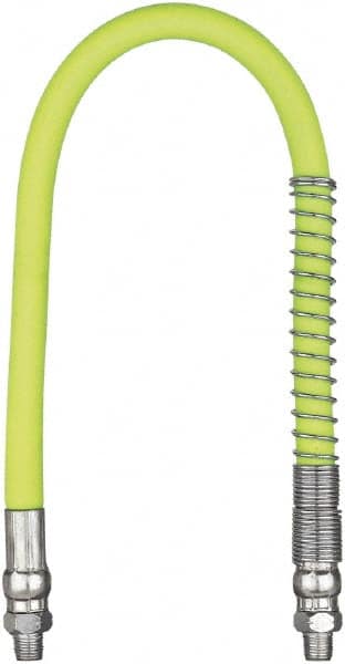 Legacy - 1-1/2' Long, 10,000 psi Operating Pressure, Rubber Grease Gun Hose - 3/16 NPT, 10,000 psi Burst Pressure - Exact Tooling