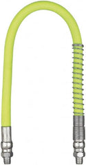 Legacy - 1-1/2' Long, 10,000 psi Operating Pressure, Rubber Grease Gun Hose - 3/16 NPT, 10,000 psi Burst Pressure - Exact Tooling