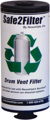 Made in USA - Trash Compactor/Crusher Carbon Filter Assembly - 4" Wide x 4" Long x 9" High, For Any 55 or 30 Gal Drum, 10004840 Aerovent Can Disposal Systems - Exact Tooling