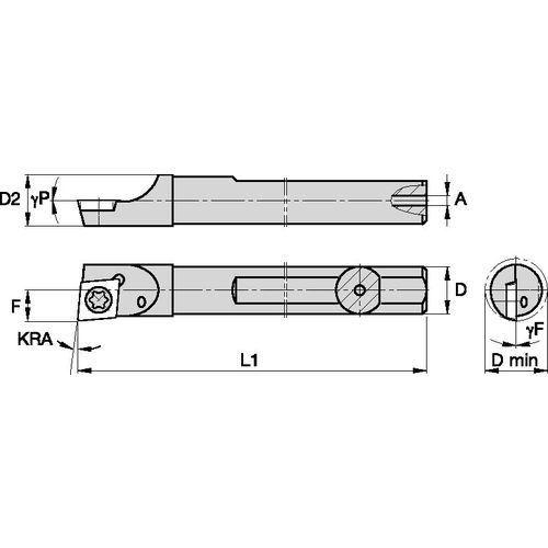 QSMI37545L STEEL SHANK GROOVING - Exact Tooling
