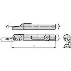 GSBMW61003R STEEL SHANK BORING BAR - Exact Tooling