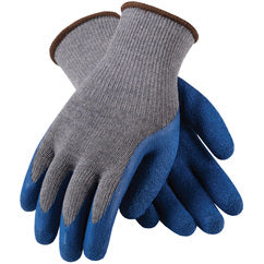 39-C1305/S Seamless Knits - G-Tek GP - Reg Poly/Cotton Gray 10G Shell - Blue Latex Crinkle - No Logo - Exact Tooling