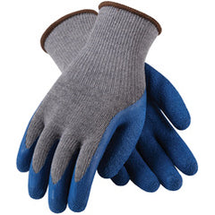 39-C1305/M Seamless Knits - G-Tek GP - Reg Poly/Cotton Gray 10G Shell - Blue Latex Crinkle - No Logo - Exact Tooling