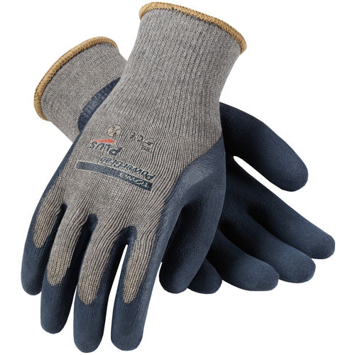 39-C1600/S Seamless Knits - PowerGrab Plus - Gray 10G Cotton/Poly Shell - Blue Latex MicroFinish Grip - Exact Tooling