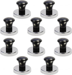 Mag-Mate - 1-13/32" Diam x 1-13/32" Long 1-1/32" Magnet Height, 25 Lb Max Pull Magnetic Print Holder - Round, 1.03" High, 11 Lb Average Magnetic Pull - Exact Tooling