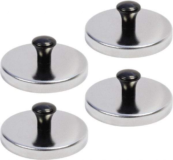 Mag-Mate - 3-3/16" Diam x 3-3/16" Long 1-3/16" Magnet Height, 140 Lb Max Pull Magnetic Print Holder - Round, 1.19" High, 48 Lb Average Magnetic Pull - Exact Tooling