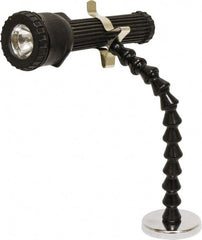 Mag-Mate - Nickel Plated Flexible Flashlight Holder - Compatible with Maglite Batteries - Exact Tooling