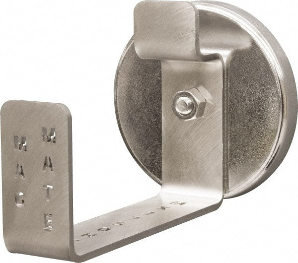 Mag-Mate - 45 Lb Capacity, 4-3/8" Projection, 303 Stainless Steel Magnetic Hose Cord Hook - 4-3/8" OAL - Exact Tooling