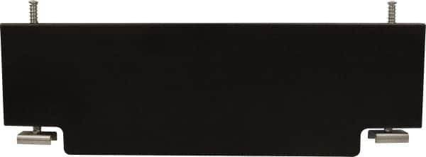 Mag-Mate - 2' Wide x 0.69' High, Stainless Steel Vertical Wind Welding Barricade - Black - Exact Tooling