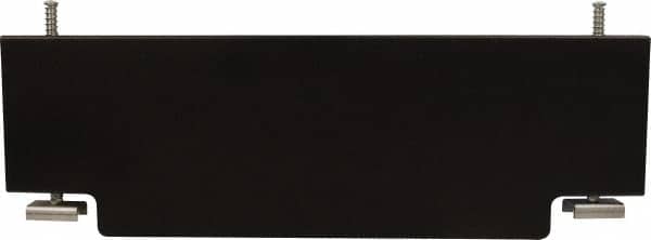 Mag-Mate - 3' Wide x 0.69' High, Stainless Steel Vertical Wind Welding Barricade - Black - Exact Tooling