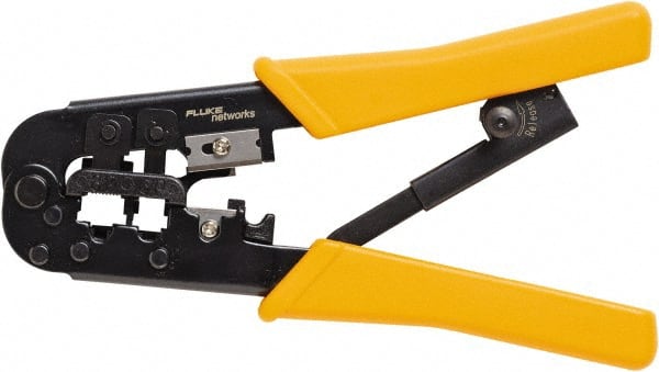 Fluke Networks - 1 Piece, Terminal Crimper & Wire Cutter - Comes in Clam Shell - Exact Tooling