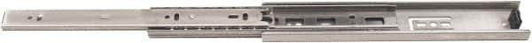 Sugatsune - 20" Slide Length, 20" Travel Length, 304 Stainless Steel Ball Bearing Slide - 97 Lb Capacity at Full Extension, Stainless Finish - Exact Tooling