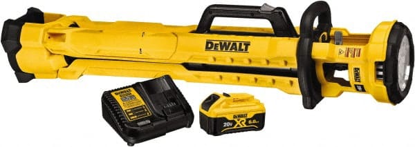 DeWALT - 20 Volts, 3000 Lumens, Cordless Work Light - Yellow, 11 hr Run Time - Exact Tooling