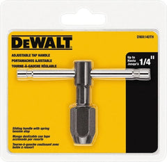 DeWALT - Tap Wrenches Minimum Tap Size Compatibility (Inch): 1/4 Maximum Tap Size Compatibility (Inch): 1/4 - Exact Tooling
