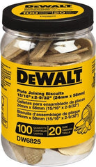 DeWALT - Size 20 Biscuits - 100 Pieces, Tube - Exact Tooling