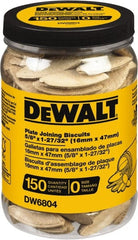 DeWALT - Size 0 Biscuits - 150 Pieces, Tube - Exact Tooling