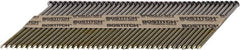 Stanley Bostitch - 11 Gauge 0.12" Shank Diam 3-1/4" Long Framing Nails for Power Nailers - Steel, Bright Finish, Smooth Shank, Angled Stick Paper Tape Collation, Round Head - Exact Tooling