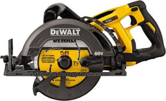 DeWALT - 60 Volt, 7-1/4" Blade, Cordless Circular Saw - 5,800 RPM, Lithium-Ion Batteries Not Included - Exact Tooling