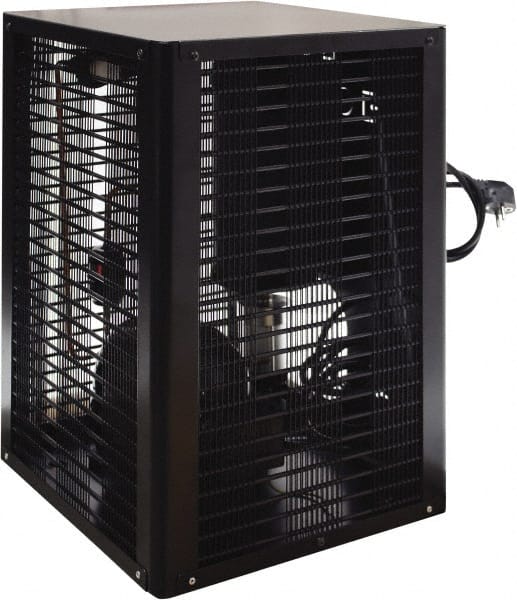 Alpha-Pure - 10 hp, 1/2" Pipe, 30 CFM Refrigerated Compressed Air Dryer - FNPT End Connections, 230 Max psi, 6.22 Amp, 0.66 kw, 115 Volt, 17-1/2" Long x 17-1/2" Wide x 22" High, Closed Auto Drain - Exact Tooling