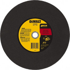 DeWALT - 16" 24 Grit Aluminum Oxide Cutoff Wheel - 5/32" Thick, 20mm Arbor, 4,700 Max RPM, Use with Chop Saws - Exact Tooling