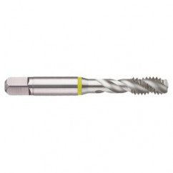 5/8-18 2B 3-Flute Cobalt Yellow Ring Semi-Bottoming 40 degree Spiral Flute Tap-Bright - Exact Tooling
