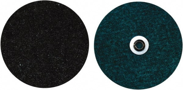 Norton - 7" Coarse Grade Aluminum Oxide Deburring Disc - 5/8-11 Threaded Center Hole, Quick Change Connection, Blue, 85,000 Max RPM - Exact Tooling