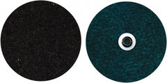 Norton - 7" Coarse Grade Aluminum Oxide Deburring Disc - 5/8-11 Threaded Center Hole, Quick Change Connection, Blue, 85,000 Max RPM - Exact Tooling
