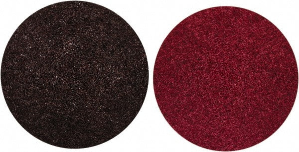 Norton - 4-1/2" Diam, Aluminum Oxide Hook & Loop Disc - Medium Grade, Nonwoven, Nylon Backing, - Exact Tooling