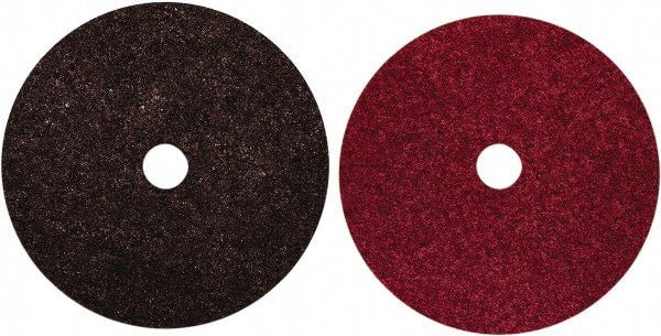 Norton - 7" Diam, Aluminum Oxide Hook & Loop Disc - Medium Grade, Nonwoven, Nylon Backing, - Exact Tooling