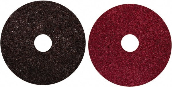 Norton - 4-1/2" Diam, Aluminum Oxide Hook & Loop Disc - Medium Grade, Nonwoven, Nylon Backing, - Exact Tooling