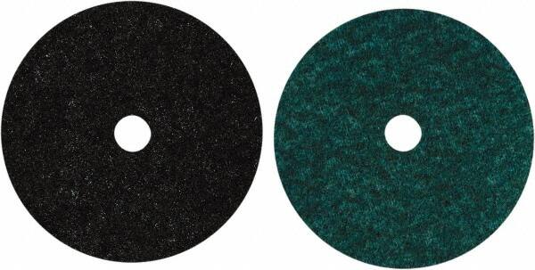 Norton - 7" Diam, Aluminum Oxide Hook & Loop Disc - Coarse Grade, Nonwoven, Nylon Backing, - Exact Tooling