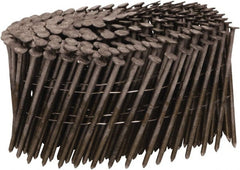Stanley Bostitch - 13 Gauge 0.09" Shank Diam 2-1/2" Long Framing Nails for Power Nailers - Steel, Stainless Steel Finish, Ring Shank, Coil Wire Collation, Round Head, Blunt Diamond Point - Exact Tooling