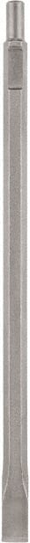 DeWALT - 1" Head Width, 18" OAL, 3/4" Shank Diam, Cold Chisel - Spline Drive, Spline Shank, Steel - Exact Tooling