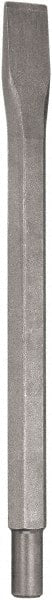 DeWALT - 1" Head Width, 12" OAL, 3/4" Shank Diam, Cold Chisel - Spline Drive, Spline Shank, Steel - Exact Tooling