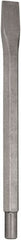 DeWALT - 1" Head Width, 12" OAL, 3/4" Shank Diam, Cold Chisel - Spline Drive, Spline Shank, Steel - Exact Tooling