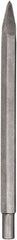 DeWALT - 12" OAL, 3/4" Shank Diam, Point Chisel - Spline Drive, Spline Shank, Steel - Exact Tooling